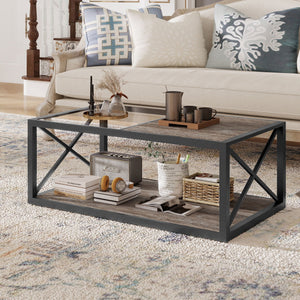 Industrial Style Coffee Table for Bedroom & Living Room