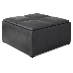 Avalon - Upholstered Square Coffee Table Storage Ottoman by Couch.com