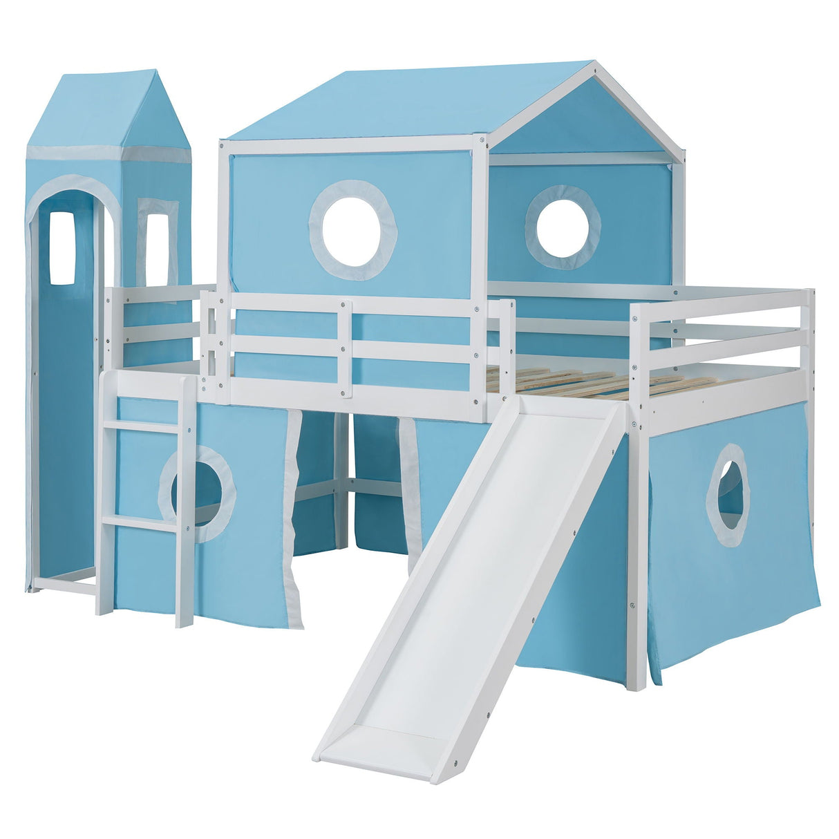 Loft Bed & Slide Tent And Tower by Couch.com