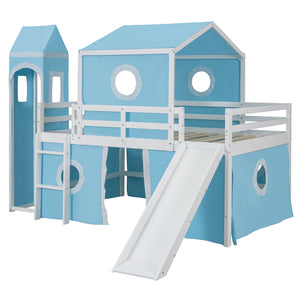 Loft Bed & Slide Tent And Tower by Couch.com