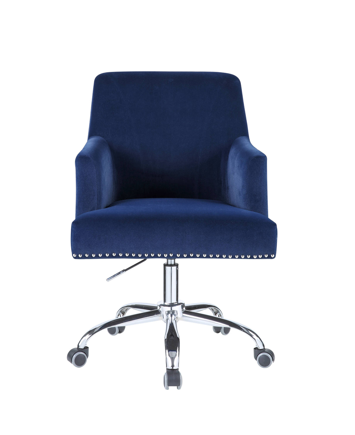Trenerry - Velvet Office Chair - Blue / Chrome by Couch.com