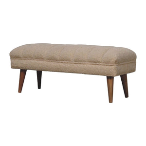 Boucle Puffer Bench - Beige by Couch.com