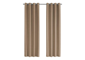 2 Pieces Set, Curtain Panel, Room Darkening, Grommet, Contemporary & Modern by Couch.com