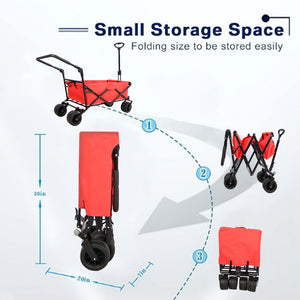 Utility Park Garden Cart Tool Customized Color Folding Camping Trolley Outdoor Picnic Beach Wagon by Couch.com