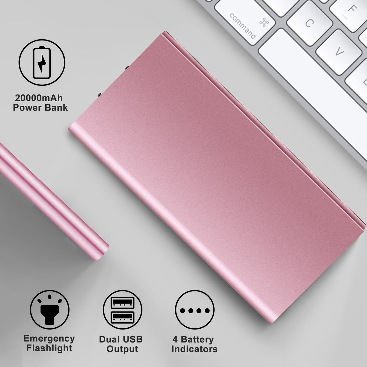 20000mAh Power Bank Ultra-thin External Battery by DirectDeals