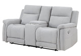 Eco - Console Reclining Loveseat - Gray by Couch.com