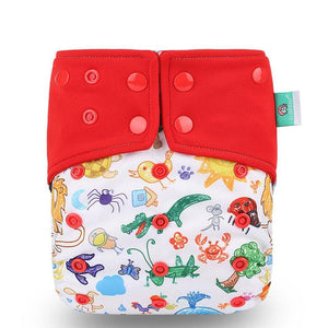 Trend New Print Eco-friendly Cloth Diaper Baby pocket Waterproof Cartoon Owl Baby Diapers Reusable Cloth Nappies For Baby and Kids