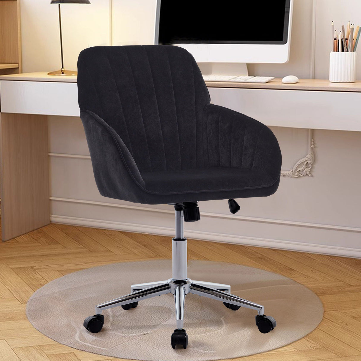 Adjustable Ergonomic Office Chair, Swivel Backrest Seat by Couch.com