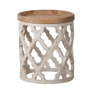 Stylish Rustic Round Wooden Table