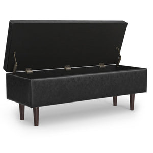Shay - Large Square Coffee Table Storage Ottoman Mid-Century Style by Couch.com
