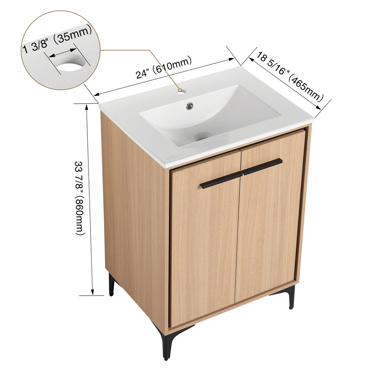 Modern Bathroom Vanity Base With Basin And Storage Cabinet by Couch.com
