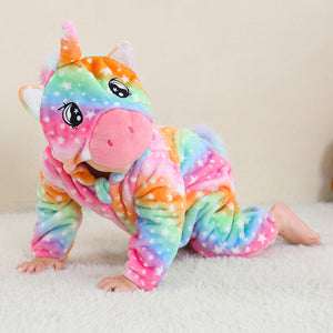 Flannel Animal Onesie For Kids