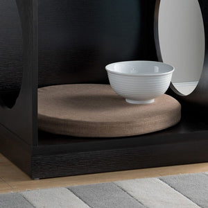 Circle Design Comfortable Pet End Table With Removable Mat - Red Cocoa by Couch.com