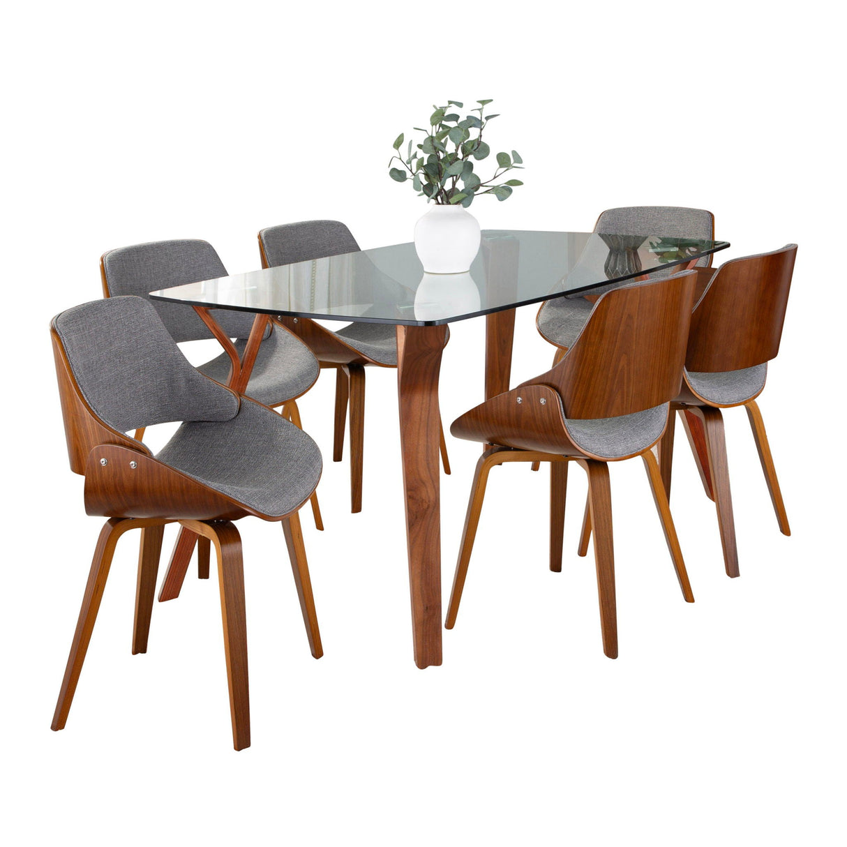 Folia Fabrizzi - 7 Piece Mid Century Modern Dining Set by Couch.com