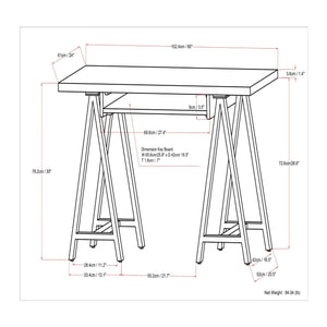 Sawhorse - Handcrafted Solid Desk