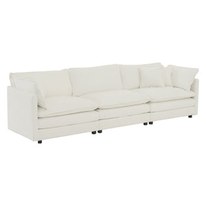 Sofa Set of 2 Chenille Couch, 2+3 Seater Sofa Set Deep Seat Sofa