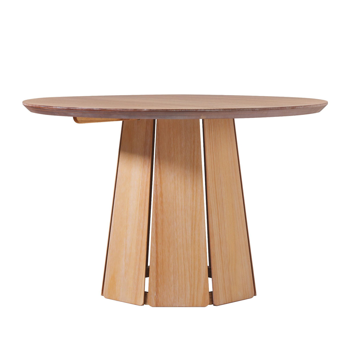 Round Pedestal Dining Table - Light Brown by Couch.com