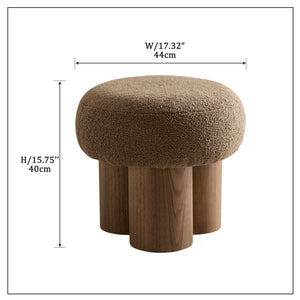Versatile Mushroom Stool With Cushion by Couch.com