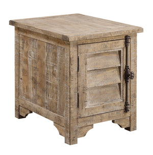 Chair Side Table - Taupe