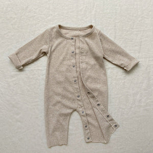 Rib Pit Stripe Autumn One-piece