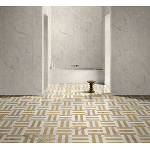 Elegant Waterjet Polished Marble Tile For Floor And Wall