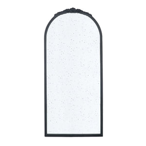 Hand Carved Rose Antique Mirror Frame, Wood Arch Mirror Wall Decor For Living Room by Couch.com