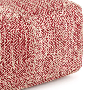 Nate - Handcrafted Square Pouf by Couch.com