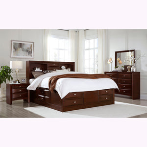 Lucille - Bed With Storage And Bookcase Headboard