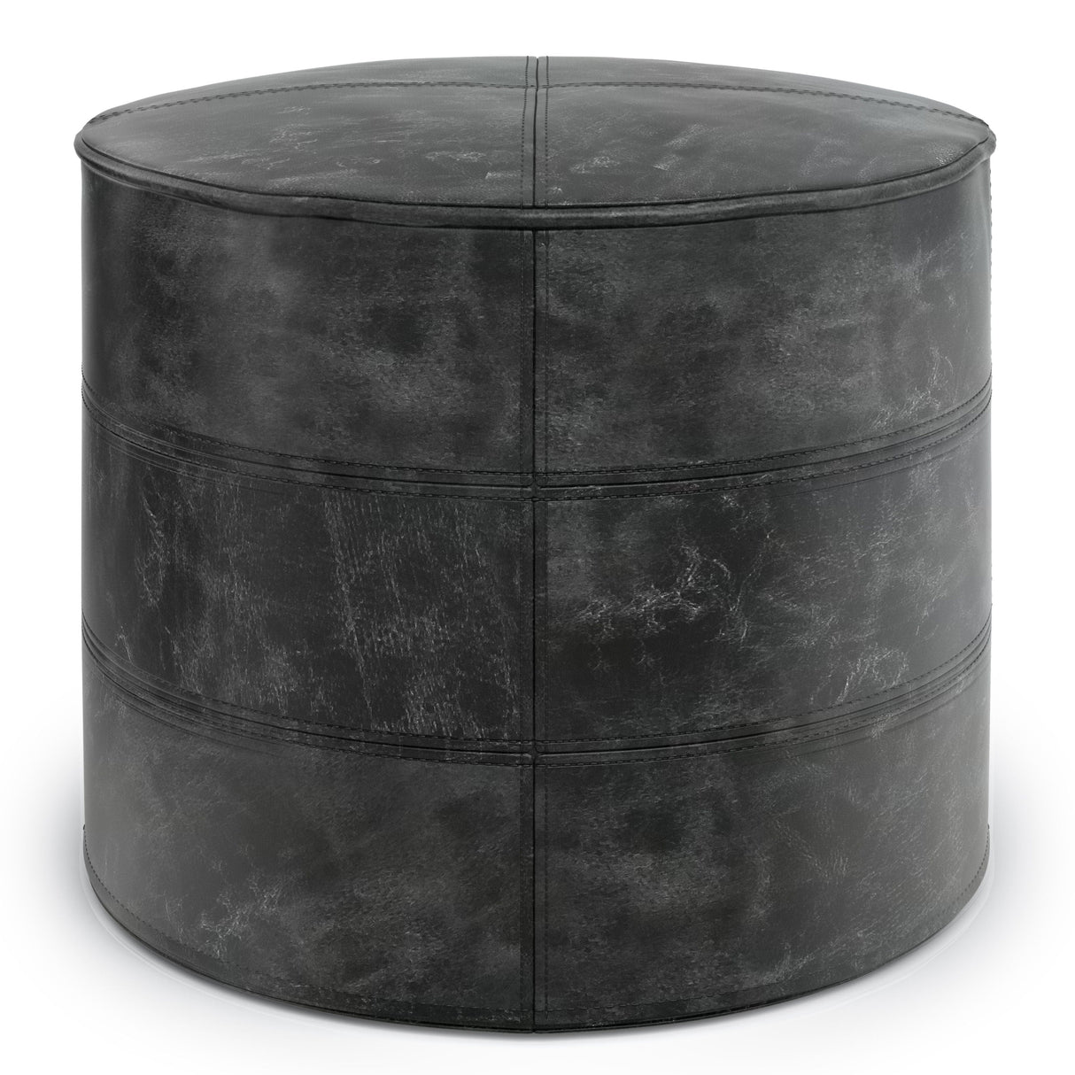 Connor - Handcrafted Round Pouf by Couch.com