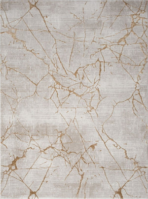 Elegance - 5'3" X 7'3" Area Rug - Gold, Polyester by Couch.com