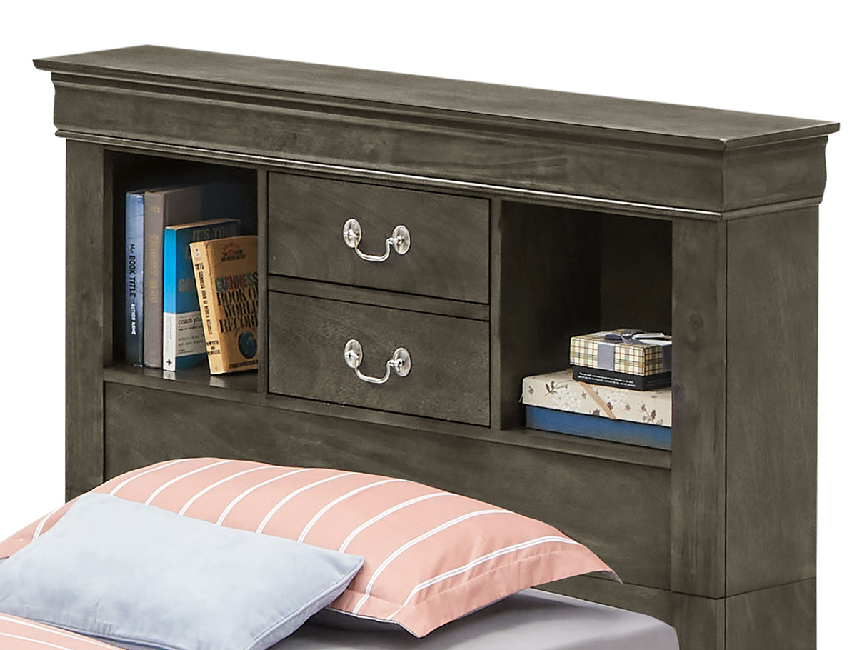 Louis Phillipe - Bookcase Storage Bed by Couch.com