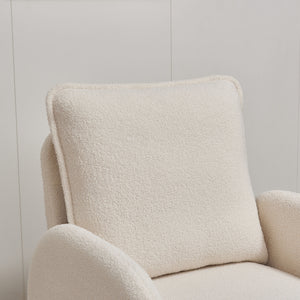 Modern Sherpa Upholstered Accent Chair, Comfortable Living Room Armchair, Lounge Chair For Bedroom, And Office by Couch.com