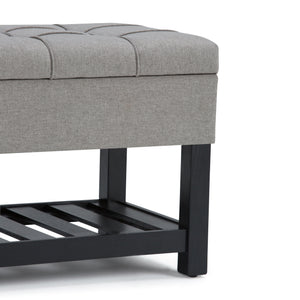 Saxon - Upholstered Transitional Storage Ottoman Bench by Couch.com