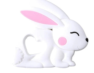 Baby Teether Silicone Rabbit Food Grade Bunny Teether Nursing Teething  Accessories Silicone Animal Teether For Kids and Baby