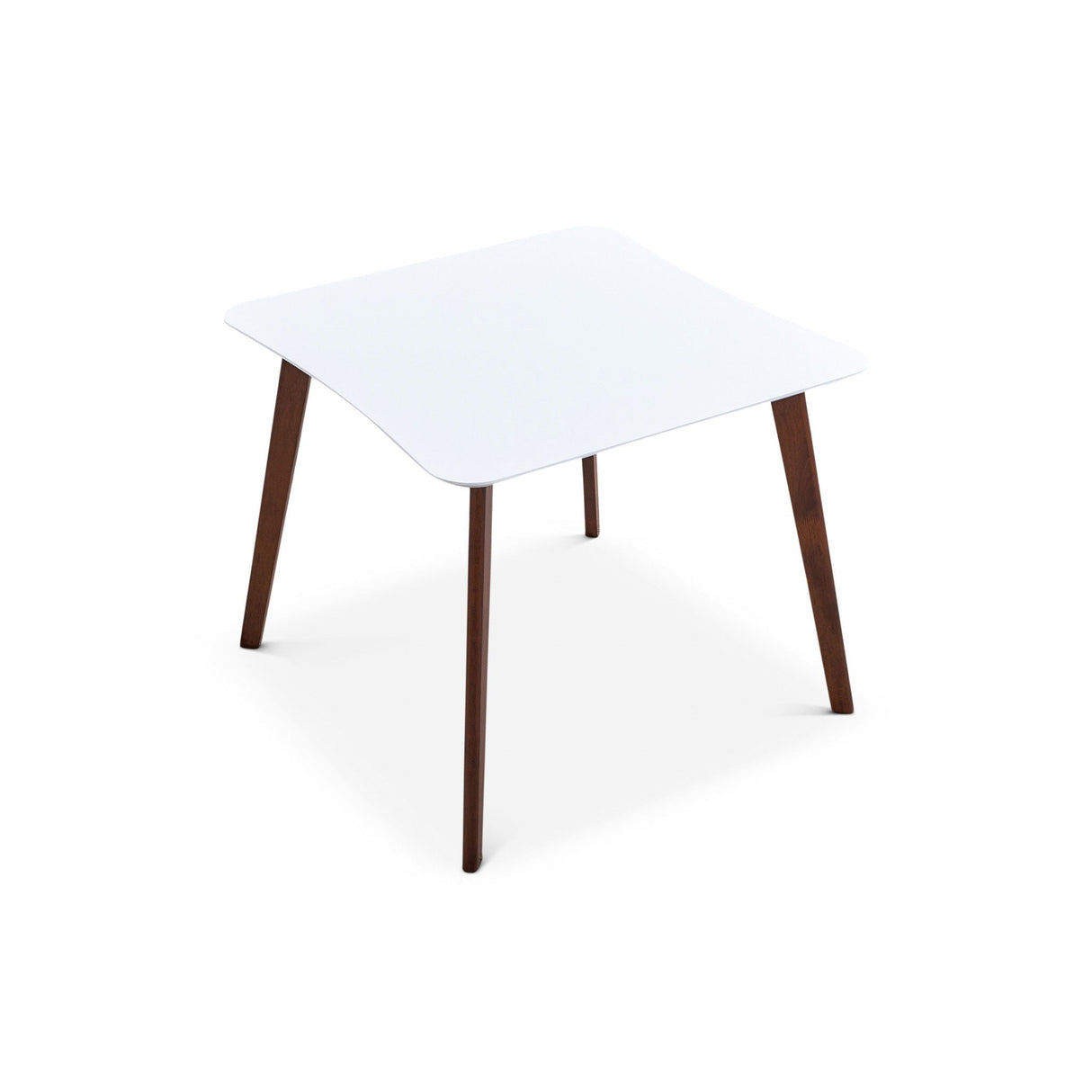 Benton - Modern Top Dining Table - Brown / Walnut Brown / White by Couch.com