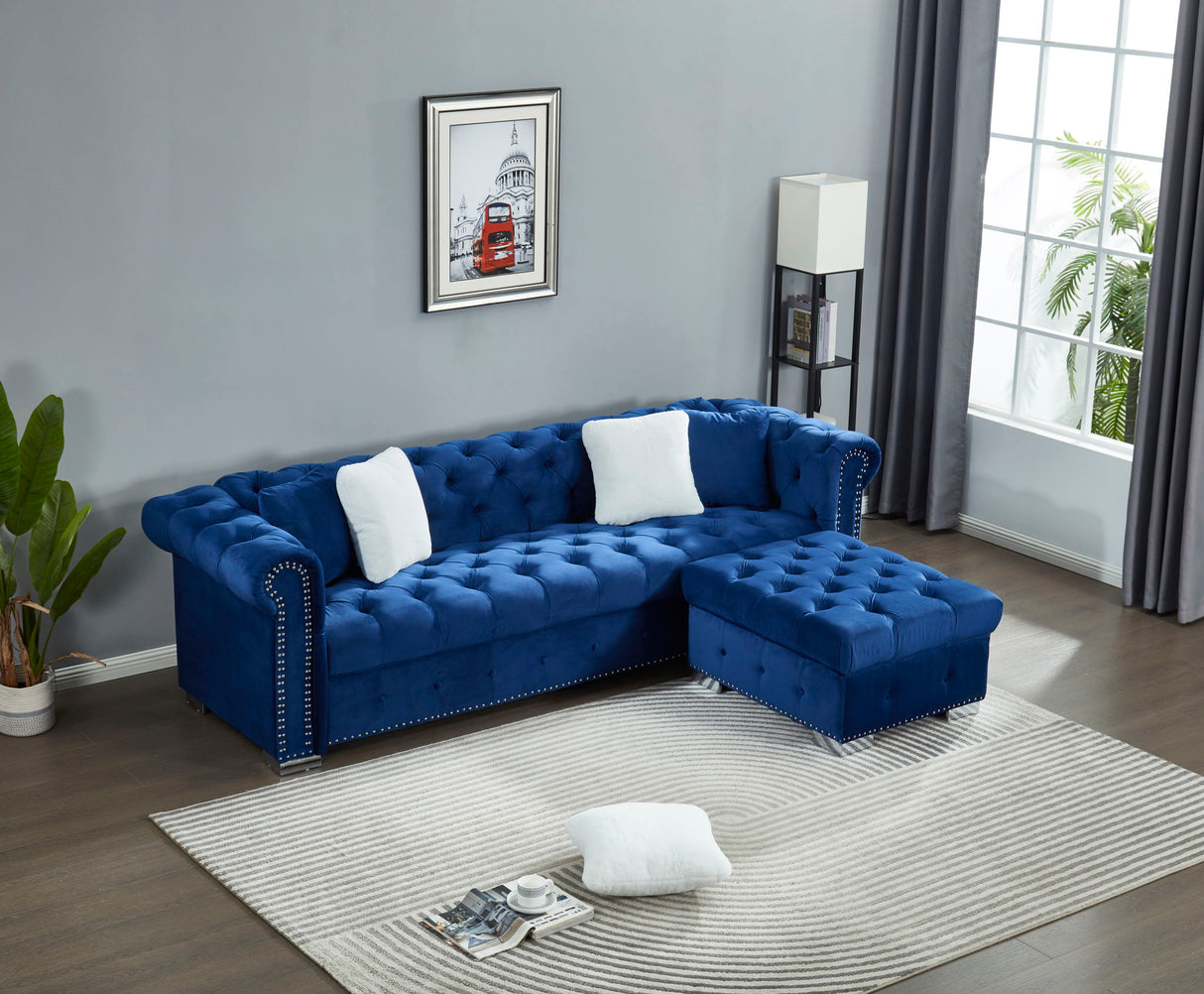 4 Seater Oversized L Shaped Reversible Sectional Sofa by Couch.com