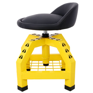 Pneumatic 360 Degree Swivel Stool, Mechanics Rolling Creeper Seat, Heavy Duty Rolling Mechanics Stool, Shop Stool With Casters by Couch.com