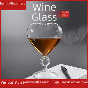 Heart-Shaped Cocktail Glass - Creative Japanese Design