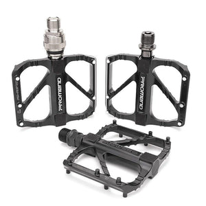 2pcs Bicycle Pedal Mountain Bike Aluminum Alloy Bearing Pedal Non-Slip Quick Release Platform Pedal Accessories Pedals Bicycle Flat Pedals Aluminum 9/16" Sealed Bearing Lightweight Platform For Road Mountain