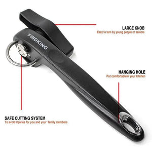 2PCS Durable Cans Opener Kitchen Tools Professional handheld Manual Stainless Steel Can Opener Side Cut Manual Jar opener