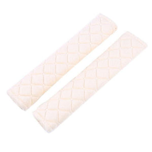 2pcs Seat Belt Covers Fuzzy Seat Belt Pads for Shoulder Soft Comfy Soft Velvet Car Shoulder Pad For Adults Youth Kids Car Truck SUV Airplane Backpack Straps Car Seat Belt Pad Belt Strap Covers for Car