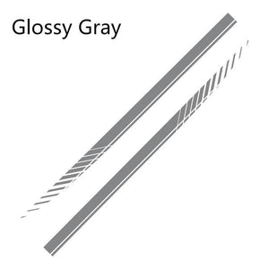 2PCS Universal Car Side Skirt Decal Stickers Body Side Sports Racing Stripe Car Side Stripes Universal Racing Sticker Decals Side Stripe Skirts Stickers Body Side Graphics Vinyl Sticker Decals Racing Sport Automobiles Body Wrap Car Accessories