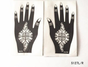 2Pcs/Set Temporary Womens Tattoo 25 Luxury Designs Body Art Waterproof Tattoo For Hands Wedding Party