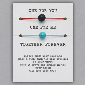 2pcs/set Together Forever Love Infinity 8 Charm Bracelet Red String Couple Bracelets Wish Jewelry Long Distance Matching Bracelets For Best Friend Mother Daughter 17-30cm