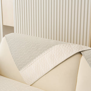 Herringbone Sofa Protector Cover, Non-Slip Couch Cover for Seat, Back & Arms