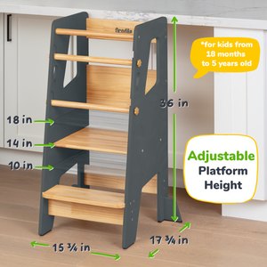 Toddler Tower - Adjustable Kitchen Stool Helper