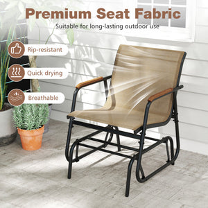 29.5 Inches Patio Bar Stools Set of 2 with Rattan Seat and Footrest