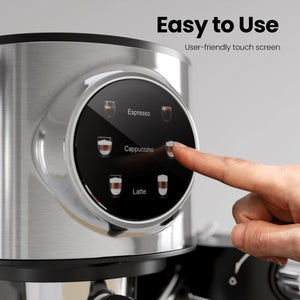 3 in 1 Professional Espresso Maker with Dual Heating System & Capsule Compatible CM8008