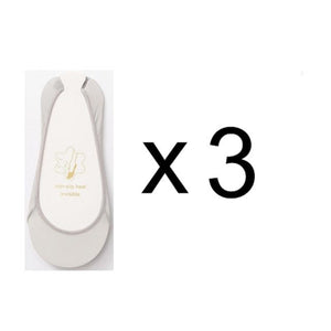 3 Pairs Invisible Boat Socks Women Summer Silicone Non-Slip Socks for High Invisible Heels Ice Silk Socks for Women