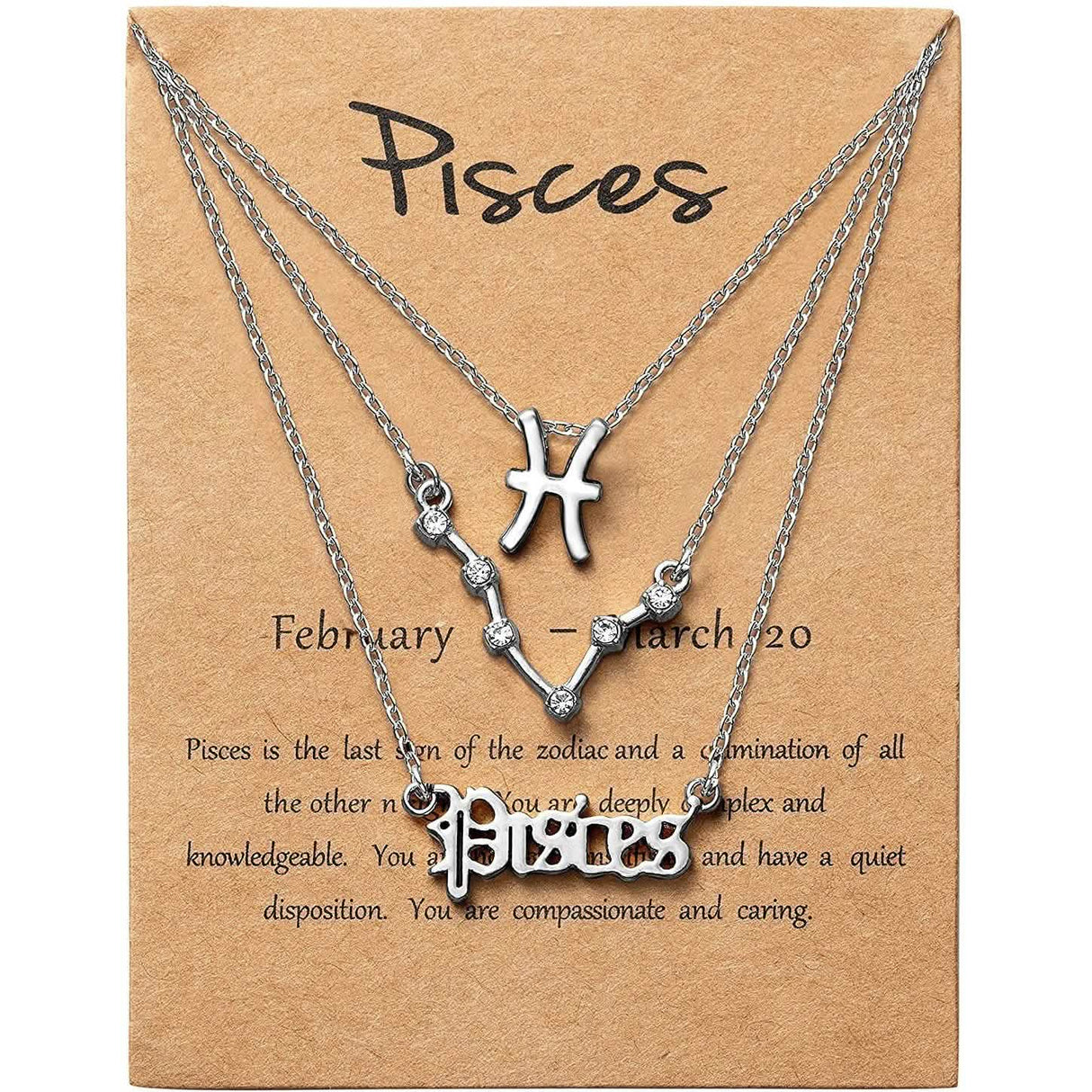 3-Piece: Constellation Zodiac Layer Necklaces